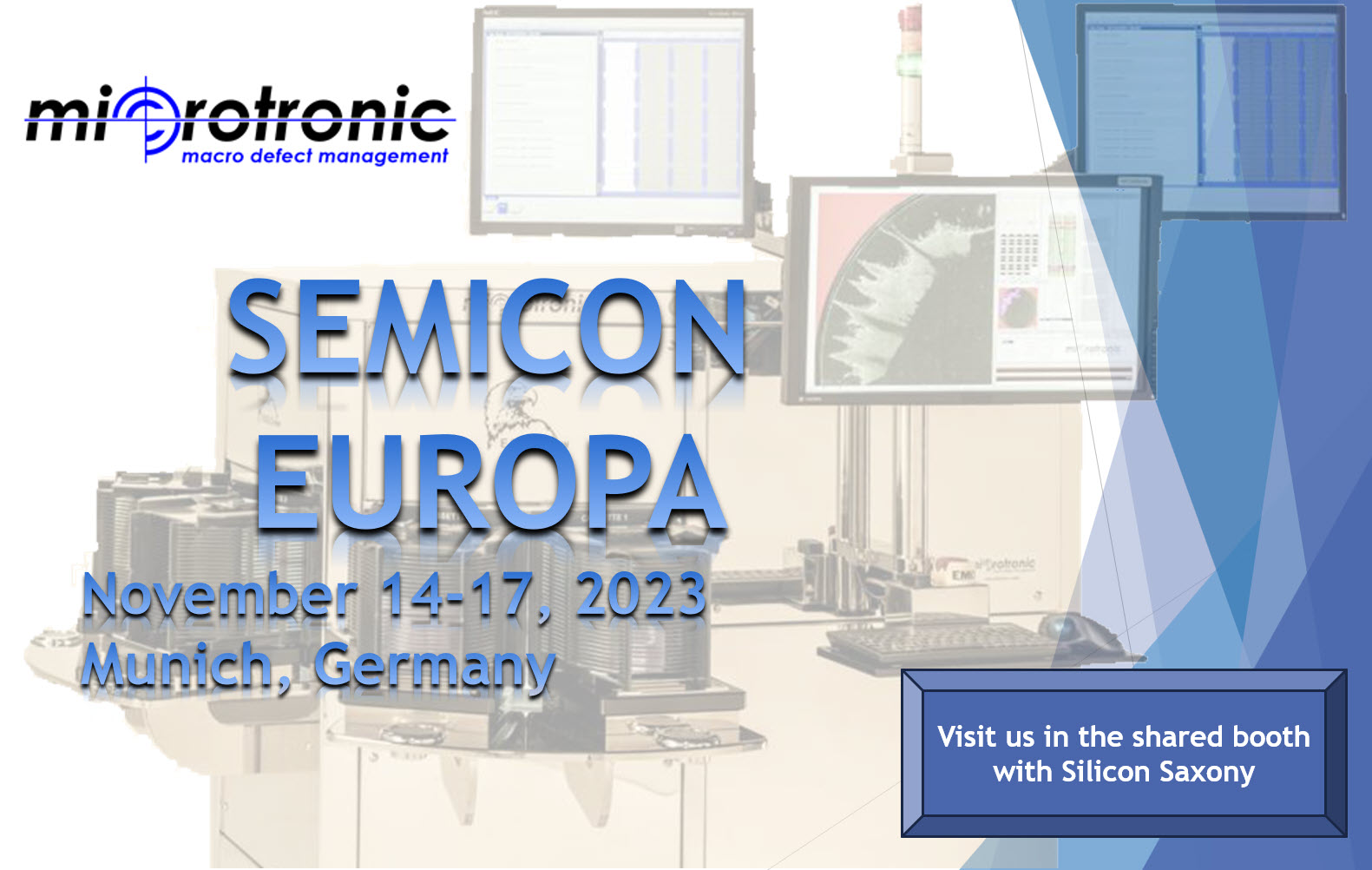 Connect with Microtronic at Semicon Europa