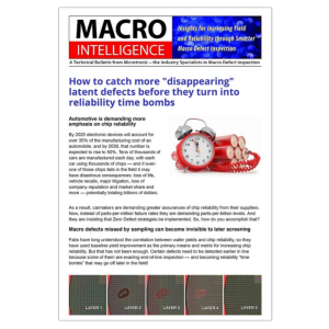 Microtronic's MACRO Intelligence Bulletin cover from Issue #1.