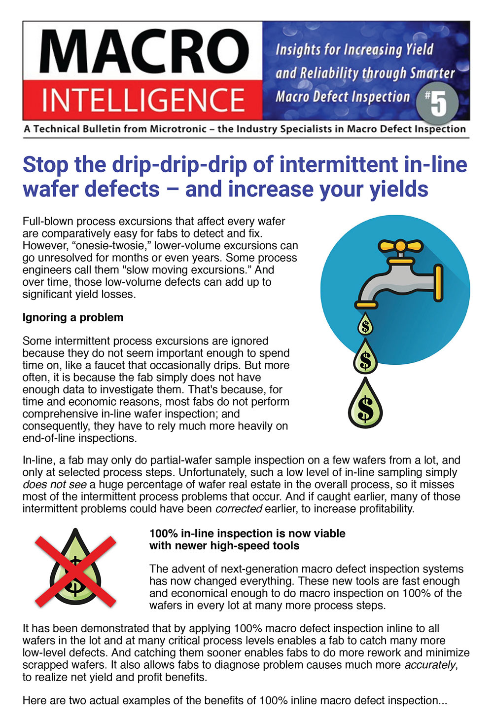 Stop the drip-drip-drip of intermittent in-line wafer defects - and increase your yields