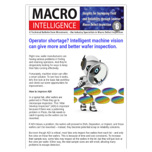 Microtronic's MACRO Intelligence Bulletin cover from Issue #6.