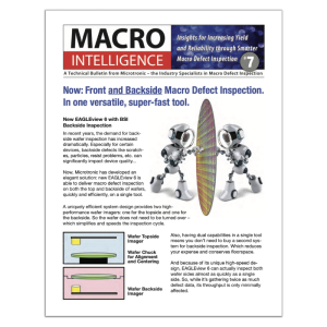 Microtronic's MACRO Intelligence Bulletin cover from Issue #7.