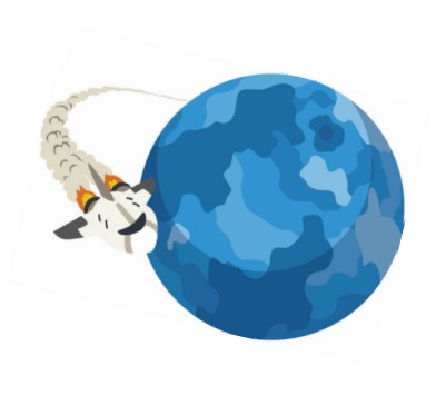 Illustration of Shuttle Orbiting Earth